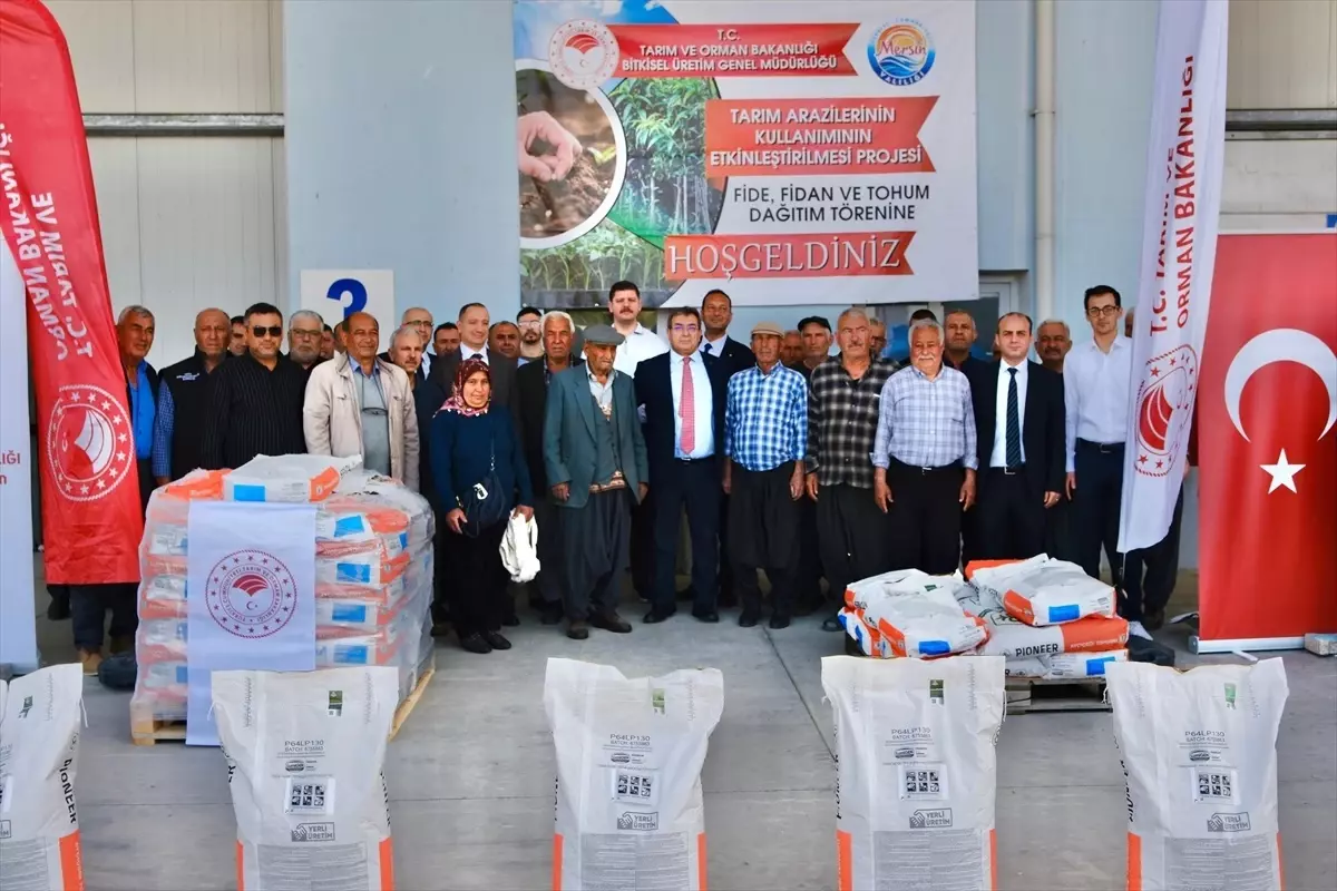 Mersin’de 44 Üreticiye Yerli Ayçiçeği Tohumu Dağıtıldı